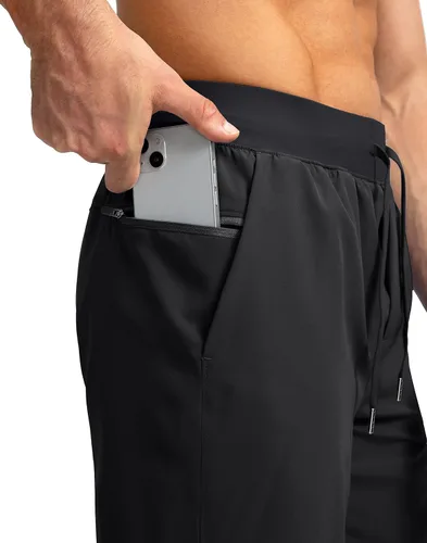 Miniatura 4 de Men's Running Shorts with Zipper Pockets 7 Inch Lightweight Quick Dry Gym Workout Athletic Shorts for Men