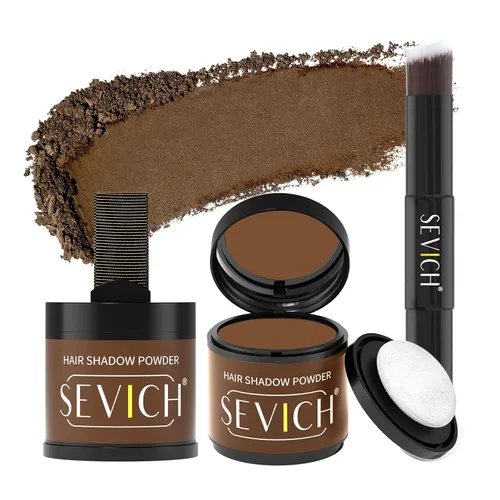 Miniatura 40 de Sevich - Sombra instantánea en polvo para línea capilar de cobertura rápida, corrector rápido de raíz de canas finas, cejas y barba, resistente al