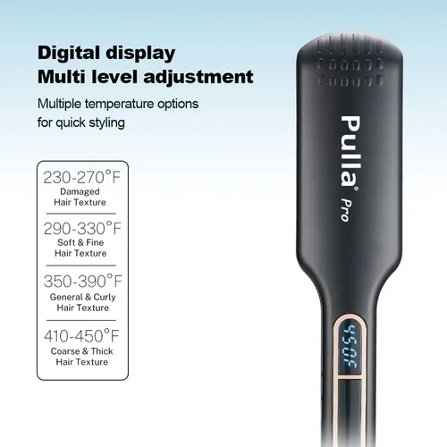 Miniatura 6 de Pulla Plancha plana infrarroja de cerámica de 2.0 pulgadas de ancho, calentamiento rápido de 25 segundos, voltaje dual para viajes, control