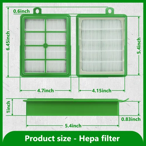 Miniatura 6 de HASMX Filtro Hepa de repuesto para aspiradora Electrolux EL4021A EL4040A EL4042A EL4050B EL4100A EL4101A EL4103A, reemplaza los números de pieza