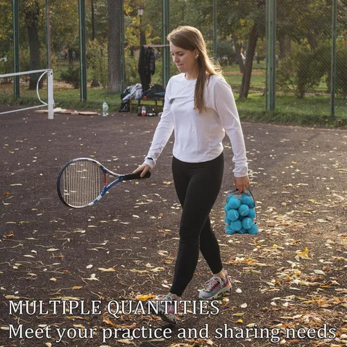Miniatura 7 de Swingers Pelotas de tenis, pelotas de ejercicio de entrenamiento para mascotas, pelotas de tenis de práctica de alta elasticidad para principiantes