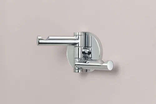 Miniatura 5 de Moen YB0402CH Align - Gancho giratorio doble moderno para bata, cromado