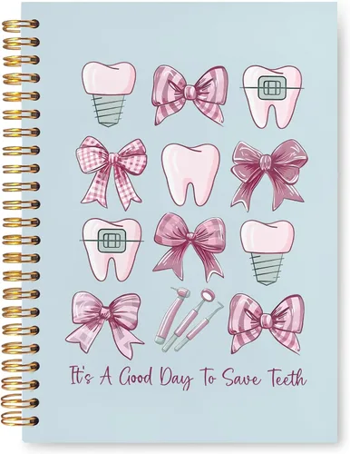 Miniatura 7 de Cuaderno de regalos para dentistas, asistente de higienista dental, regalos de oficina para mujeres, cuaderno de tapa dura en espiral de 5.5 x 8.3