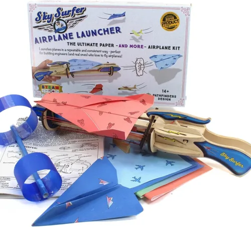 Pathfinders Kit STEM - Lanzador de aviones de papel | Kit de ciencia para adolescentes y adultos | Juguetes STEM | Kit de ingeniería - Recurso de