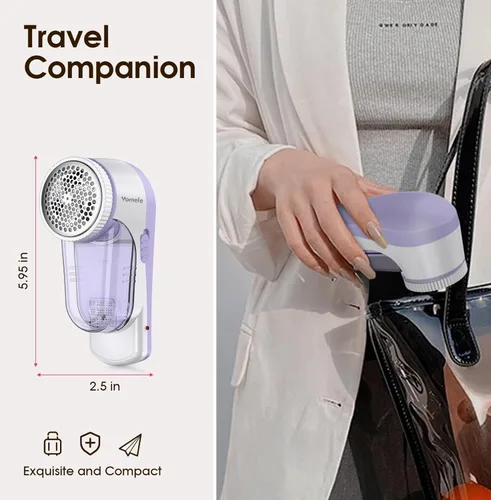 Miniatura 7 de Afeitadora de Tela Recargable, Afeitadora de Suéteres, Removedor de Pelusas Eléctrico con Cuchillas de 6 Hojas, Removedor de Pelusas para Ropa