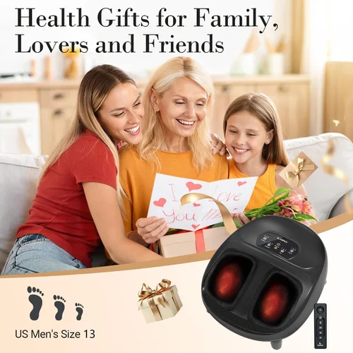 Miniatura 8 de CuPiLo - Masajeador shiatsu de pies, elegible para FSA y HSA, control remoto, varios niveles de ajuste, para fascitis plantar, neuropatía, hombres