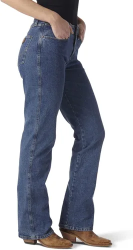 Miniatura 2 de Wrangler Jeans elásticos de tiro alto y corte vaquero para mujer