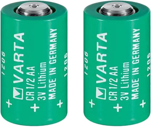 Paquete de 2 baterías cilíndricas CR 1/2 AA Series de litio de 950 mAh