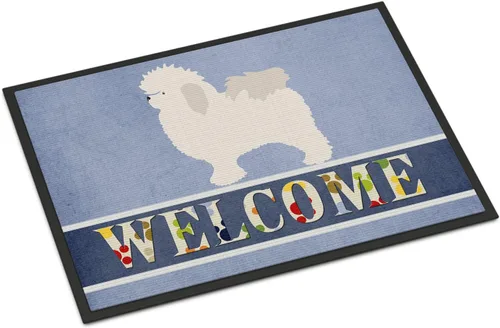 Miniatura 28 de Caroline's Treasures BB8321JMAT - Felpudo de bienvenida Berger Picard de 24 x 36 pulgadas, tapete azul para puerta delantera, para interiores