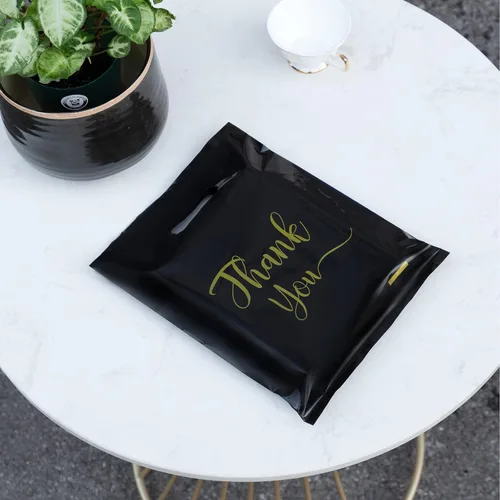 Miniatura 2 de MLAFLY Bolsas de Agradecimiento para Negocios Pequeñas, Paquete de 100 Bolsas de Plástico de Compras para Pequeños Negocios, Bolsas de Mercancía