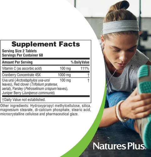 Miniatura 5 de NaturesPlus Ultra Cranberry, liberación sostenida - 1000 mg, 120 tabletas - con vitamina C - vegetariano, sin gluten - 60 porciones