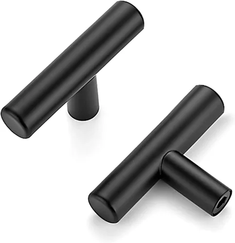 Miniatura 11 de Ravinte Juego de 4 manijas de gabinete de 3-15/16 pulgadas de acero inoxidable en color negro mate para cajones de cocina, tiradores de gabinete