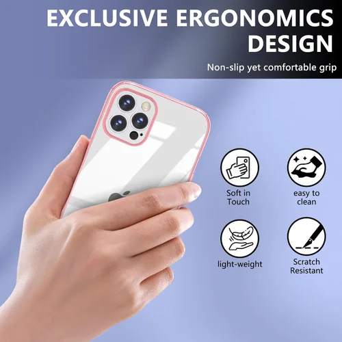 Miniatura 6 de Funda protectora transparente para iPhone 11, funda protectora de esquina reforzada antiarañazos, policarbonato duro + carcasa de TPU suave 3 en 1