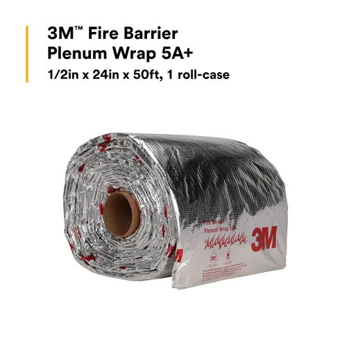 Miniatura 2 de 3M Envoltorio resistente al fuego Plenum 5 A +, 1/2 pulgada x 24 pulgadas x 50 pies, rodillo