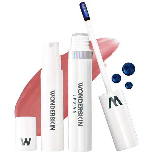 Miniatura 31 de Wonderskin Wonder Blading Mancha de Labios Todo el Día Mascarilla Despegable y Kit Revelador - Tinte de Labios Nude Duradero e Impermeable, Kit
