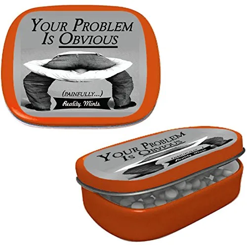 Miniatura 3 de Your Problem Is Obvious Mints - Divertidos regalos de broma para amigos, regalos extraños para hombres, rellenos de calcetines de oficina
