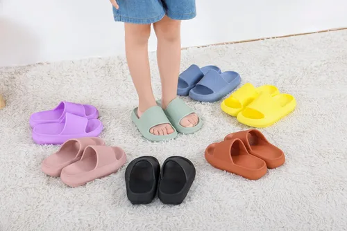 Miniatura 8 de Youecci Sandalias de nube para niños, sandalias de ducha, sandalias de baño, piscina, cómodas pantuflas de suela gruesa, zapatos de playa
