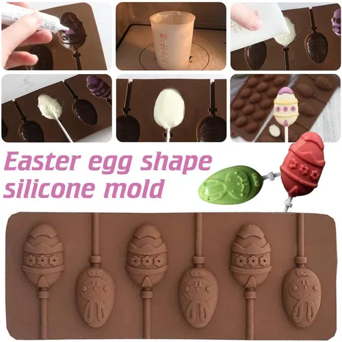 Miniatura 5 de 2 moldes de silicona para árbol de Navidad, 6 cavidades antiadherentes para árbol de Navidad, moldes para pastel de chocolate, para hacer dulces