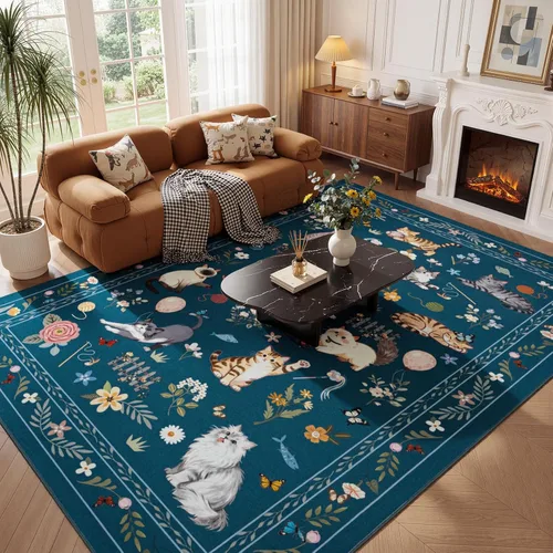 Miniatura 43 de Unirea Alfombra pequeña lavable beige de 2 x 3 para puerta de entrada interior, antideslizante, alfombra de entrada de animales suave para cocina