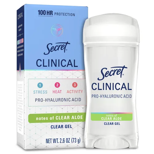 Miniatura 15 de Secret Clinical Strength Antiperspirant Deodorante para mujer, 3X Protección contra el estrés, 72 horas de protección contra el sudor y el olor