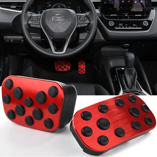 CKE Compatible con Toyota Corolla 2026 2025 2024 2023 2022 2021 2020 2019 Accesorios Fundas Antideslizantes Deportivas para Pedal de Auto Freno y