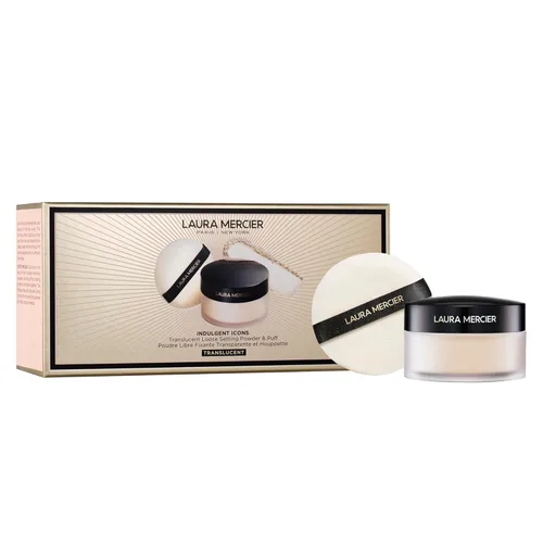 Miniatura 12 de Laura Mercier Polvo de ajuste suelto translúcido, control de brillo las 24 horas, acabado mate suave, impregnado con vitaminas C+ E, uso duradero
