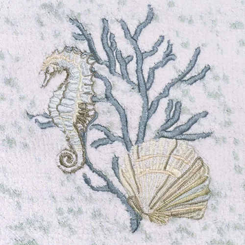 Miniatura 3 de Avanti Linens - Alfombra de baño, alfombra de baño de algodón, decoración del hogar inspirada en el mar (Colección Coastal Terrazo, 20" x 30")