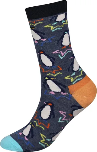 Miniatura 5 de Calcetines de caña corta casuales para hombre, de algodón, con motivo de animales, alocados y divertidos, 5 pares