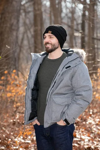 Miniatura 5 de Funky Junque - Gorro tipo Beanie, sólidamente ribeteado, holgado suave, elástico, de punto trenzado.