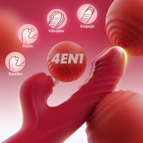 Miniatura 2 de Vibrador con empuje y consolador para mujeres Toendi, juguete de rosa para el punto G, estimulador del clítoris, juguetes sexuales, consoladores