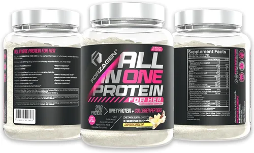 Miniatura 2 de Forzagen Proteína todo en uno para ella Proteína en polvo para mujer con péptidos de colágeno múltiple Suplemento de colágeno hidrolizado, salud