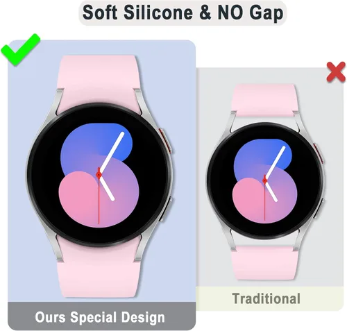 Miniatura 5 de Correas sin huecos compatibles con Samsung Galaxy Watch 7 6 5 4 FE 40mm 44mm/5 Pro 45mm/6 Classic 43mm 47mm/4 Classic 42mm 46mm, Correa de 20mm