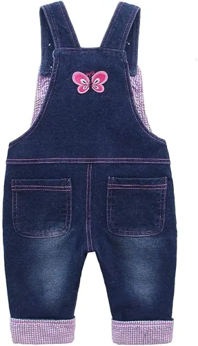 Miniatura 2 de KIDSCOOL SPACE Baby Girl Jean OverallsToddler Denim Cute 3D Bunny Outfit