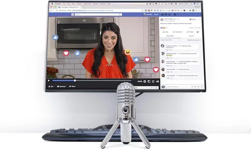 Miniatura 6 de Micrófono de condensador USB Samson Meteor para podcasting, grabación de podcast, escritorio