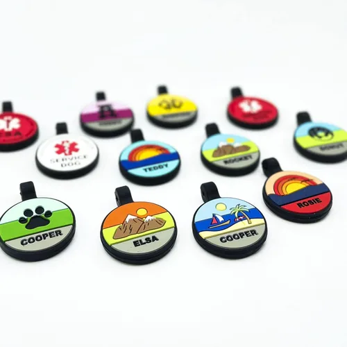 Miniatura 2 de Placa de Identificación Silenciosa para Perro Personalizada con 5 Líneas de Grabado Profundo Personalizado Etiqueta de Identificación con Nombre