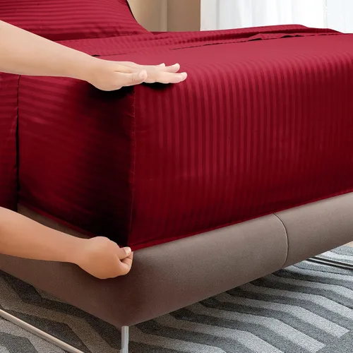 Miniatura 3 de ROYALE LINENS Juego de sábanas de 3 piezas para cama individual - Microfibra cepillada suave de 1800 hilos - 1 sábana bajera, 1 sábana encimera, 1
