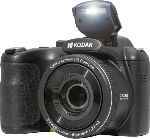 Miniatura 6 de Kodak PIXPRO AZ255 - Cámara digital (negra) en paquete con estuche para cámara de apuntar y disparar + tarjeta de memoria SD de 32 GB +