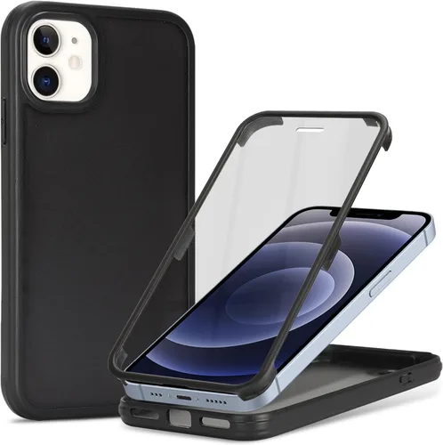 Miniatura 48 de Funda para iPhone 13 mini con protector de pantalla integrado y protección de cuerpo completo, para Apple iPhone 13 Mini, fundas para hombres, Rojo