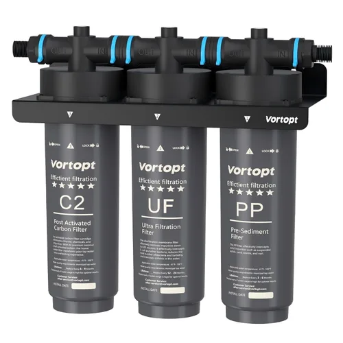 Miniatura 10 de Vortopt Filtración debajo del fregadero y encimera de 28000 galones, filtro de agua para fregadero de cocina, sistema de filtro para debajo