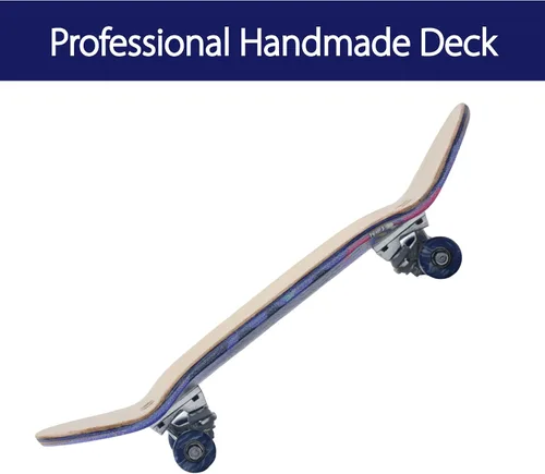 Miniatura 3 de Pro Patineta para dedos 34mm de madera con camiones profesionales y ruedas CNC (Alien)