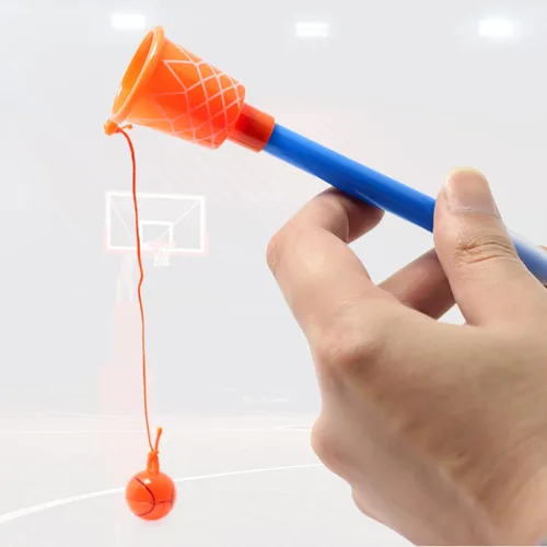 Miniatura 5 de KRIZJUES 10 bolígrafos de aro de baloncesto, suministros escolares kawaii, bonitos bolígrafos de tinta de gel de dibujos animados, bolígrafos