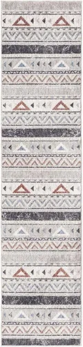 Miniatura 3 de Unique Loom Eco Southwestern Collection - Alfombra de área Holbrook (Runner 2 pies 0 pulgadas x 8 pies 0 pulgadas, gris/negro)