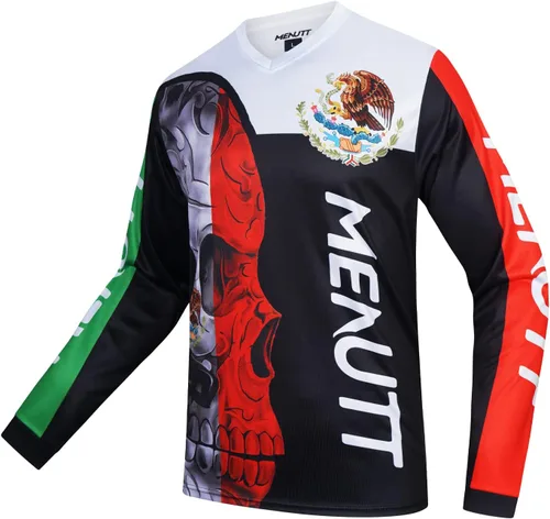 Camiseta de Bicicleta de Montaña para Hombre de Manga Larga MTB Fuera de Camino Jersey para Motocross y Downhill de México