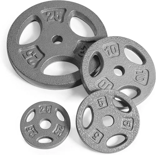 Miniatura 8 de WF Athletic Supply Juego de mancuernas ajustables con mango de barra recta o rizado EZ roscado cromado de 1 pulgada, entrenamiento de fuerza
