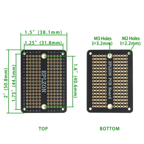Miniatura 5 de Tablero de pan soldable PCB Placa de circuito impreso chapada en oro para proyectos electrónicos de bricolaje Aplicable a proyectos de soldadura