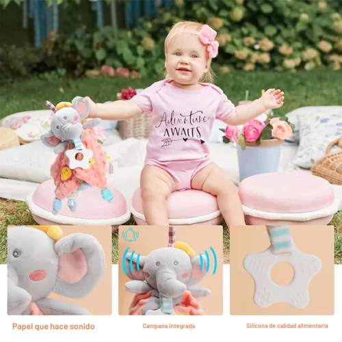 Miniatura 4 de Regalos para niña, regalos de baby shower para niñas, regalo para niñas recién nacidas, cesta de regalo para bebé, regalo único esencial para bebé