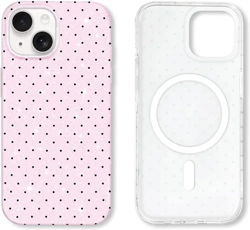Miniatura 98 de Hython Funda para iPhone Air, diseño estético de lunares lindos, funda simple de 6.5 pulgadas, delgada, antiarañazos, parachoques de TPU suave, a