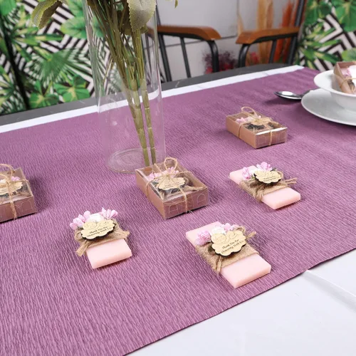 Miniatura 6 de Paquete de 10 decoraciones para baby shower de Happy Times Favors, regalos para baby shower, jabón mini vegano personalizado hecho a mano con aroma