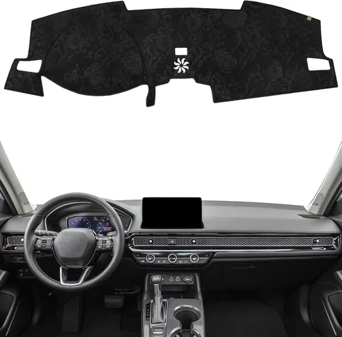 Miniatura 23 de Cubierta de tablero Tapete de salpicadero Compatible con Ho-nda Civic 2015-2012 (para transmisión izquierda), tapete de salpicadero para coche