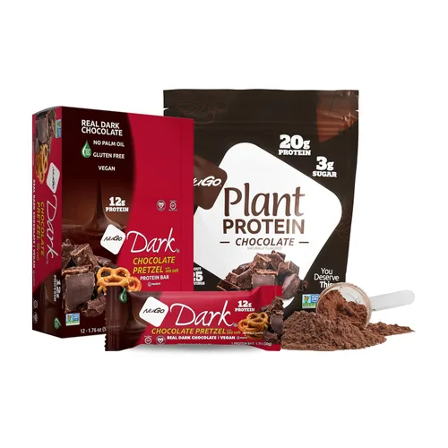 Miniatura 14 de NuGo Dark, caja variada de muestra, barra de proteínas veganas de 0.47-0.31 onzas, sin gluten, 12 CT